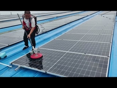 Single Disc Rotating PV Clean Machine Lithium Battery Powered Solar Panel Cleaning Brush