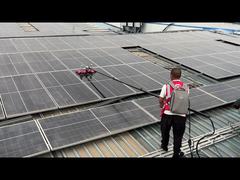 Balance Double-Disc Solar Panel Cleaning Rolling Brush Cleaner PV Washer Machine Battery Supply