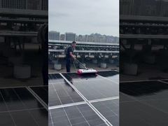 Rotary Handle Solar Cleaning Brush Lithium Battery Powered 3.6m Carbon Fiber Telescopic Rod