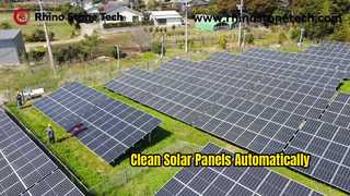 Wet & Dry Modes Water Washing All-Weather Automatic Solar Panel Cleaning Robot