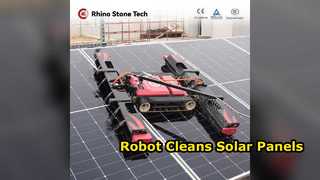 Solar Panel Cleaner Robot Tracked PV Cleaning