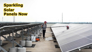 Solar Power Roller Brush PV Module Array Solar Panel Cleaning Electric for Residential Solar