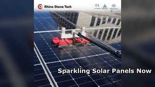 Solar Panel Cleaner Electric Rotating Double Head